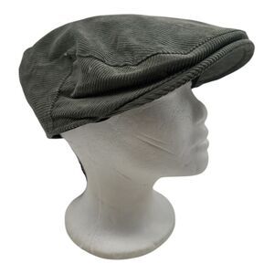 Frye Newsboy Driving‎ Hat Cap Men's OSFM Green Corduroy Cabbie NWT